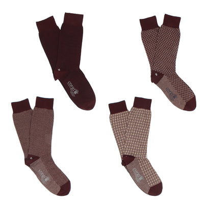 Men's 4-Pair Port Dress Socks