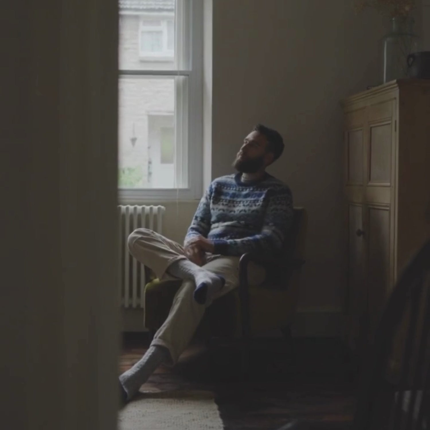 Fair isle jumper in Blue