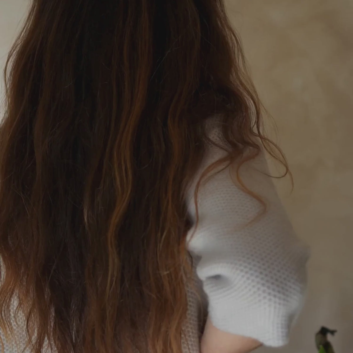 video of swing jacket being worn