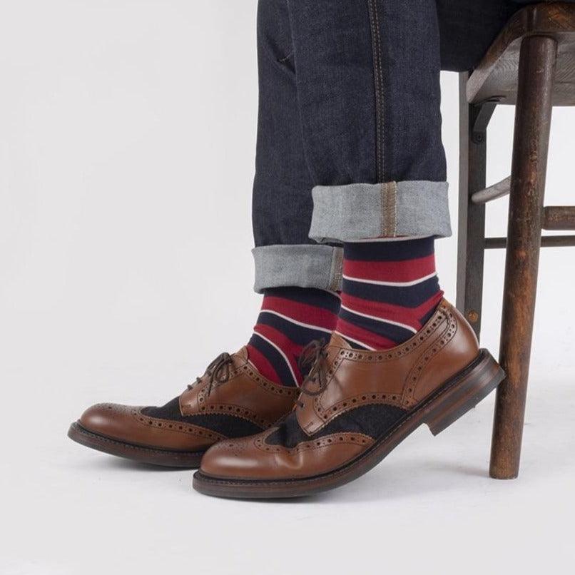 Queen's Dragoon Guards Regimental Cotton Socks - Corgi Socks