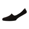 black Rib Mercerised Cotton mens Invisible Socks - Corgi Socks