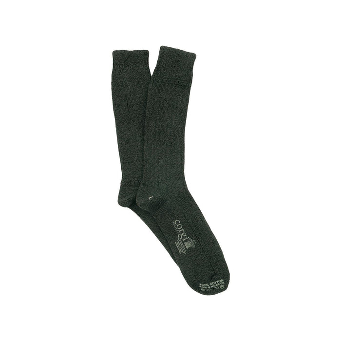 Rib Pure Cotton Socks - Corgi Socks