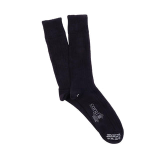Rib Pure Cotton Socks - Corgi Socks
