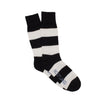Scottish Navy and White Stripe Cotton Socks - Corgi Socks