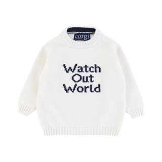 Watch Out World Baby Cashmere Sweater - Corgi Socks