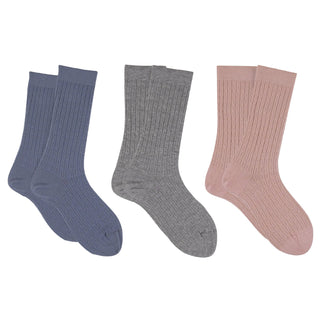 Women's Cable Knit 3-Pair Cotton Gift Box - Corgi Socks