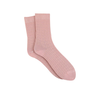 Women's Cabled Mercerised Cotton Socks - Corgi Socks