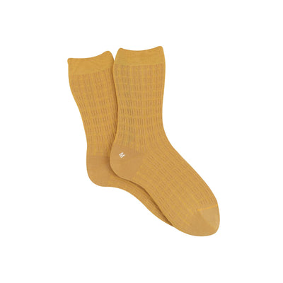 Women's Cabled Mercerised Cotton Socks - Corgi Socks