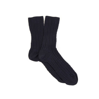Women's Cabled Mercerised Cotton Socks - Corgi Socks