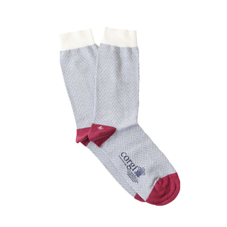 Women's Chevron Mercerised Cotton Socks - Corgi Socks