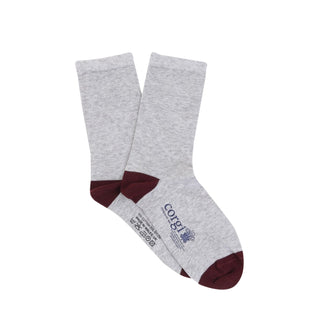 Women's Contrast Heel & Toe Cotton Socks - Corgi Socks