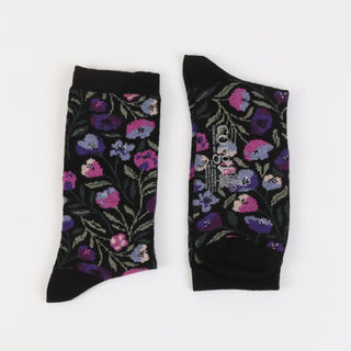 Women's Floral Cotton Socks - Corgi Socks