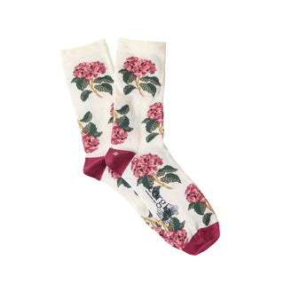 Women's Hydrangea Cotton Socks - Corgi Socks