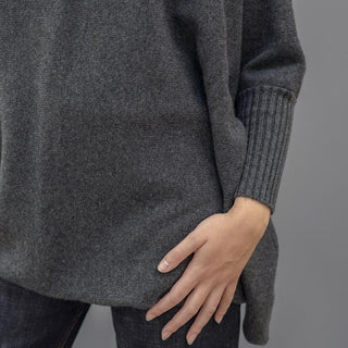 Women's ¾ Sleeve Cashmere Tunic Sweater - Corgi Socks