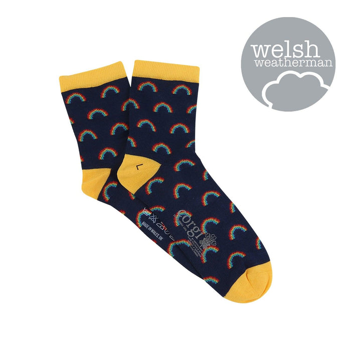 Women's Welsh Weatherman x Corgi Rainbow Socks - Corgi Socks