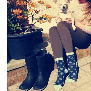 Women's Welsh Weatherman x Corgi Snow Cotton Socks - Corgi Socks