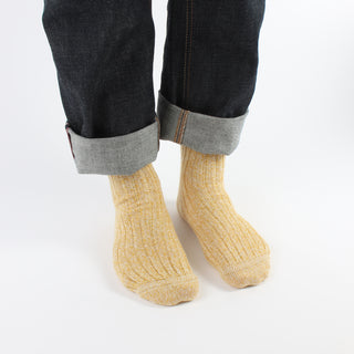 Men's Navy Marl Wool & Cotton Socks