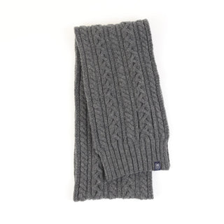 Multi Cable Knit Cashmere & Wool Scarf