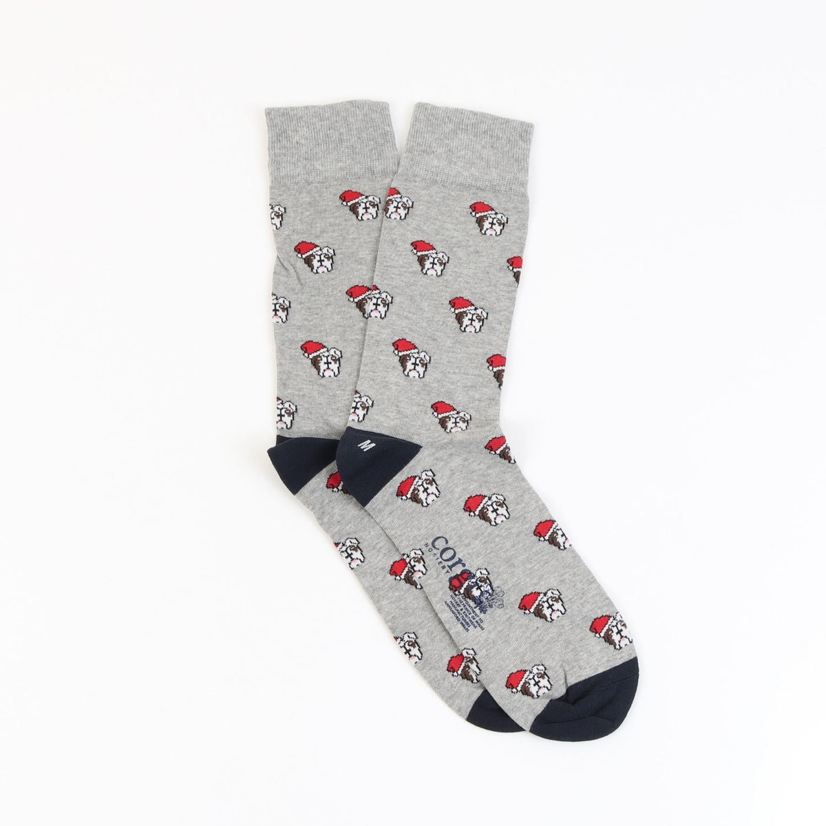Men's Festive Bulldog Cotton Socks